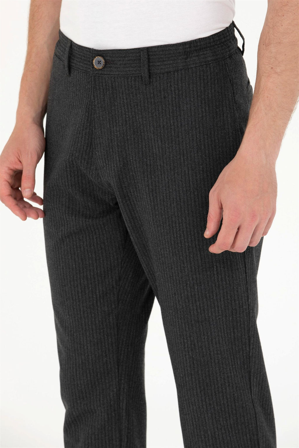 U. S. Polo Assn Мужские брюки из плотной ткани антрацитового цвета - U.s. polo assn фото 13