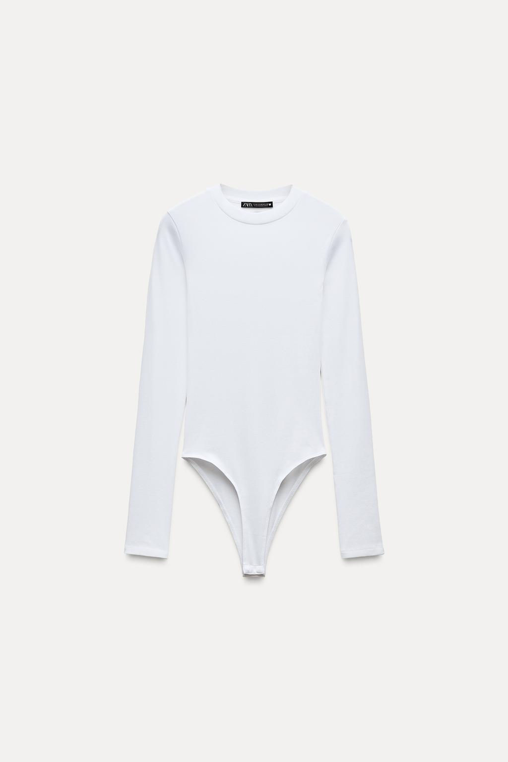 COTTON MODAL BODYSUIT - Zara фото 14