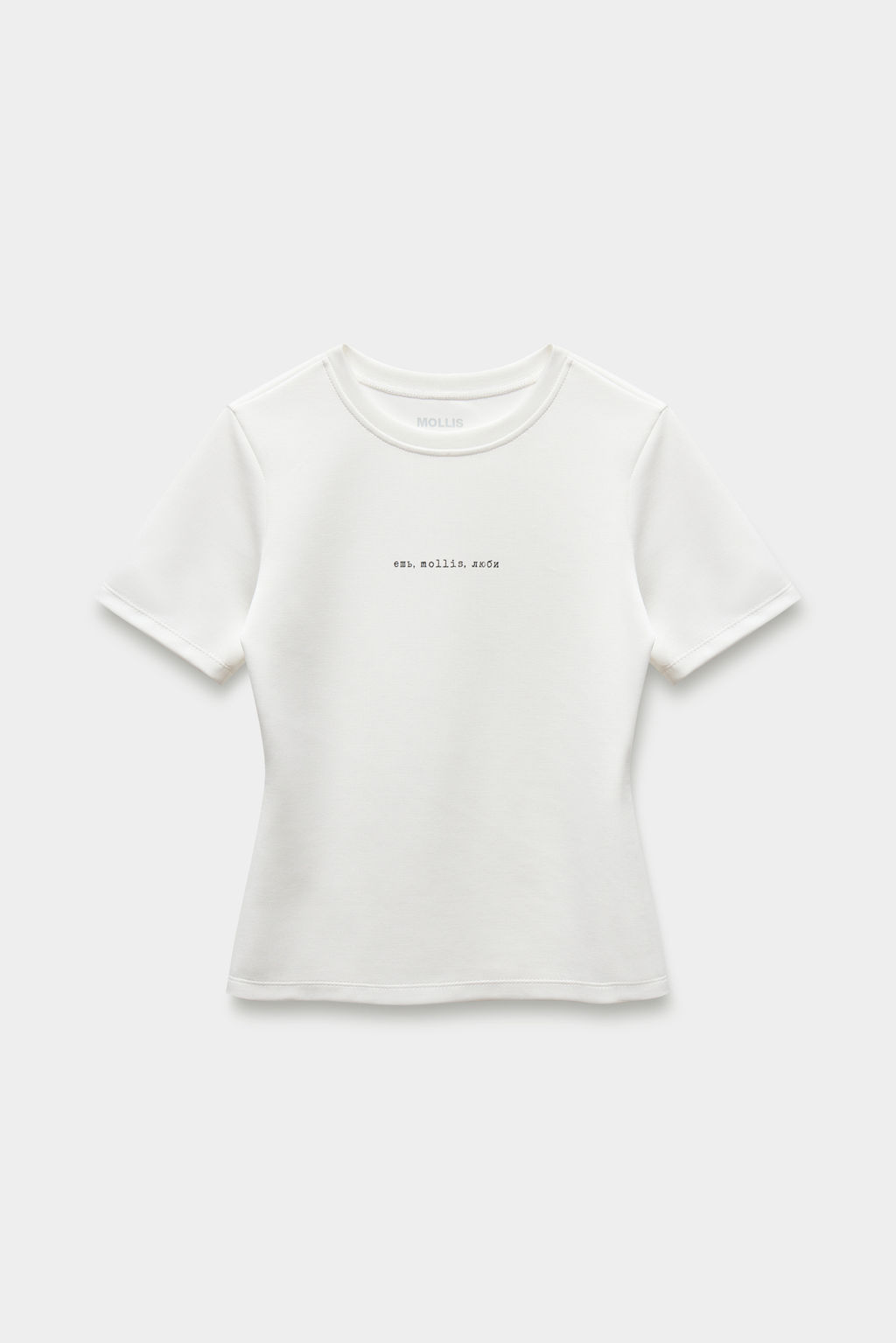 Футболка с принтом ешь, mollis, люби  фото 7