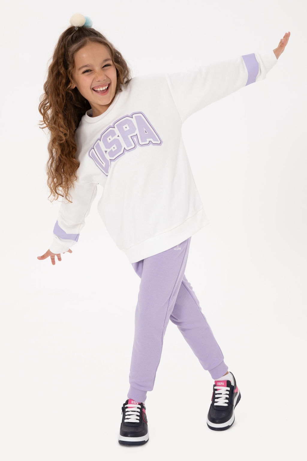 K_z _ocuk Lila E_ofman Tak_m_ Sepette S_rpriz _ndirim - U.s. polo assn фото 8