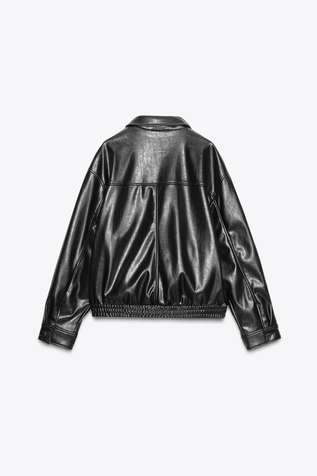 FAUX LEATHER BOMBER JACKET - Zara фото 8