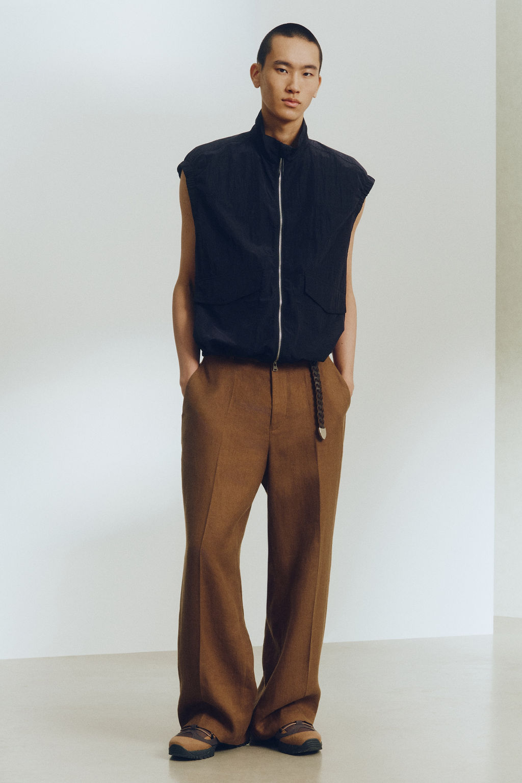 Pantal?n de lino Loose Fit - H&m фото 2