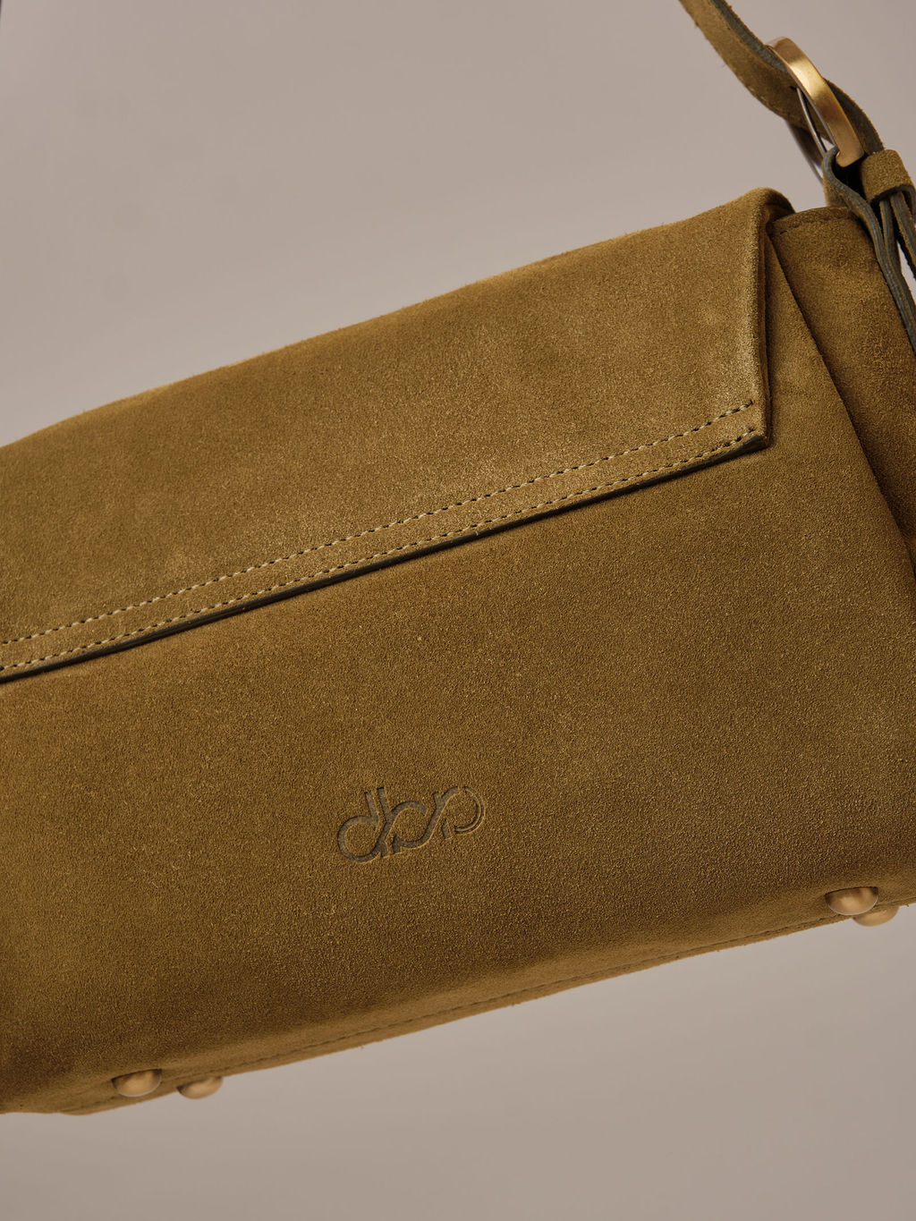 Замшевая сумка Nova DBR 31391 белый мох  фото 9