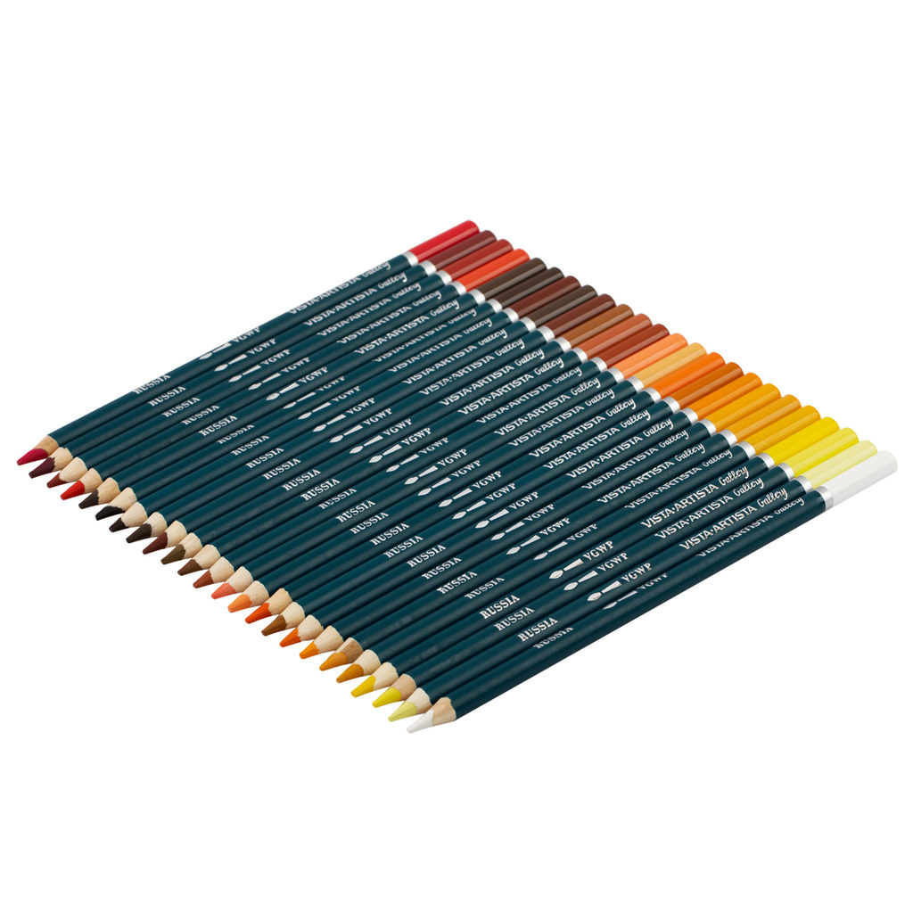 VISTA-ARTISTA Gallery VGWPP-72 Акварельные карандаши набор заточенный 72 цв. подарочная упаковка
