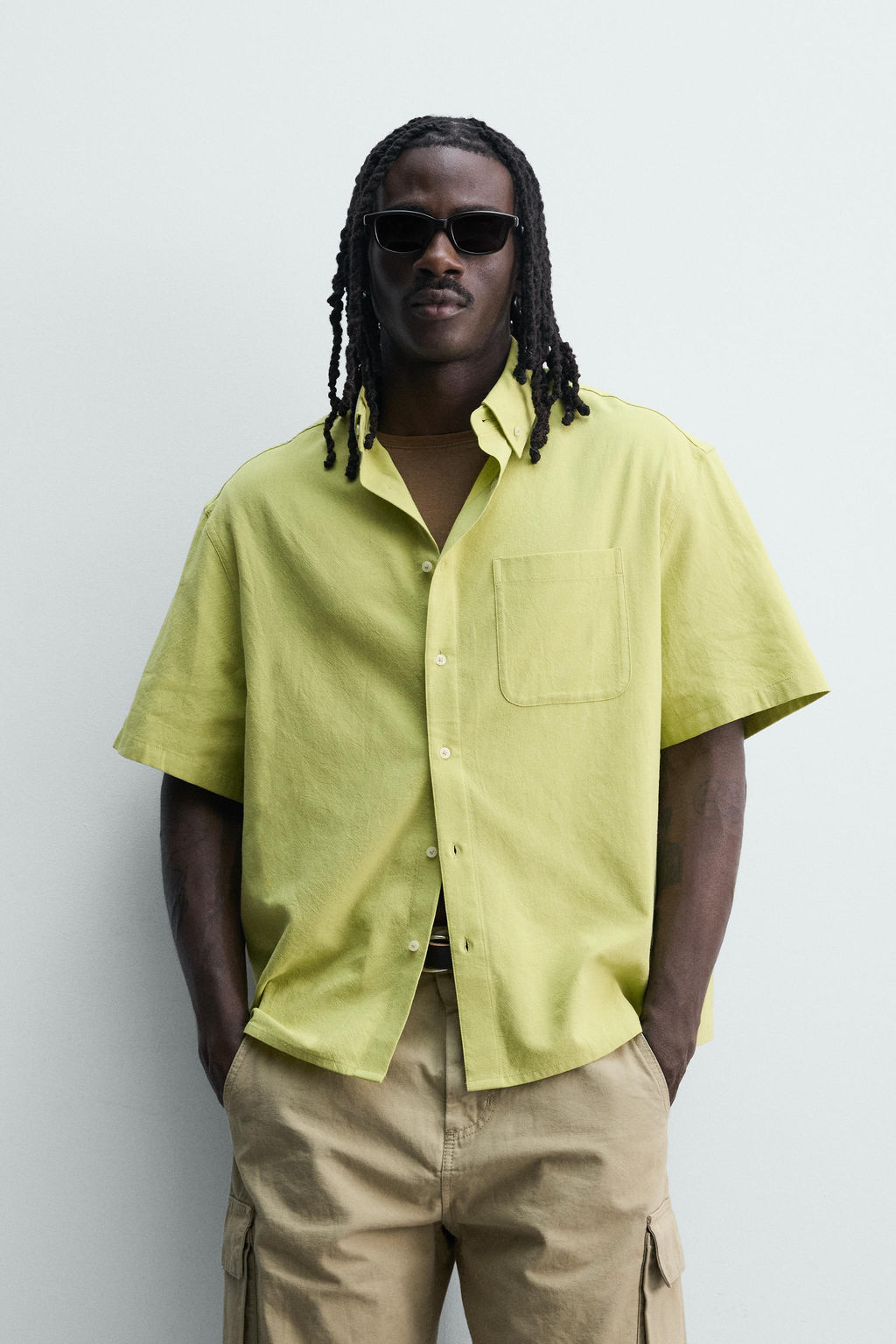 CAMISA RELAXED FIT ALGOD?N - VISCOSA / Lima - Zara фото 2