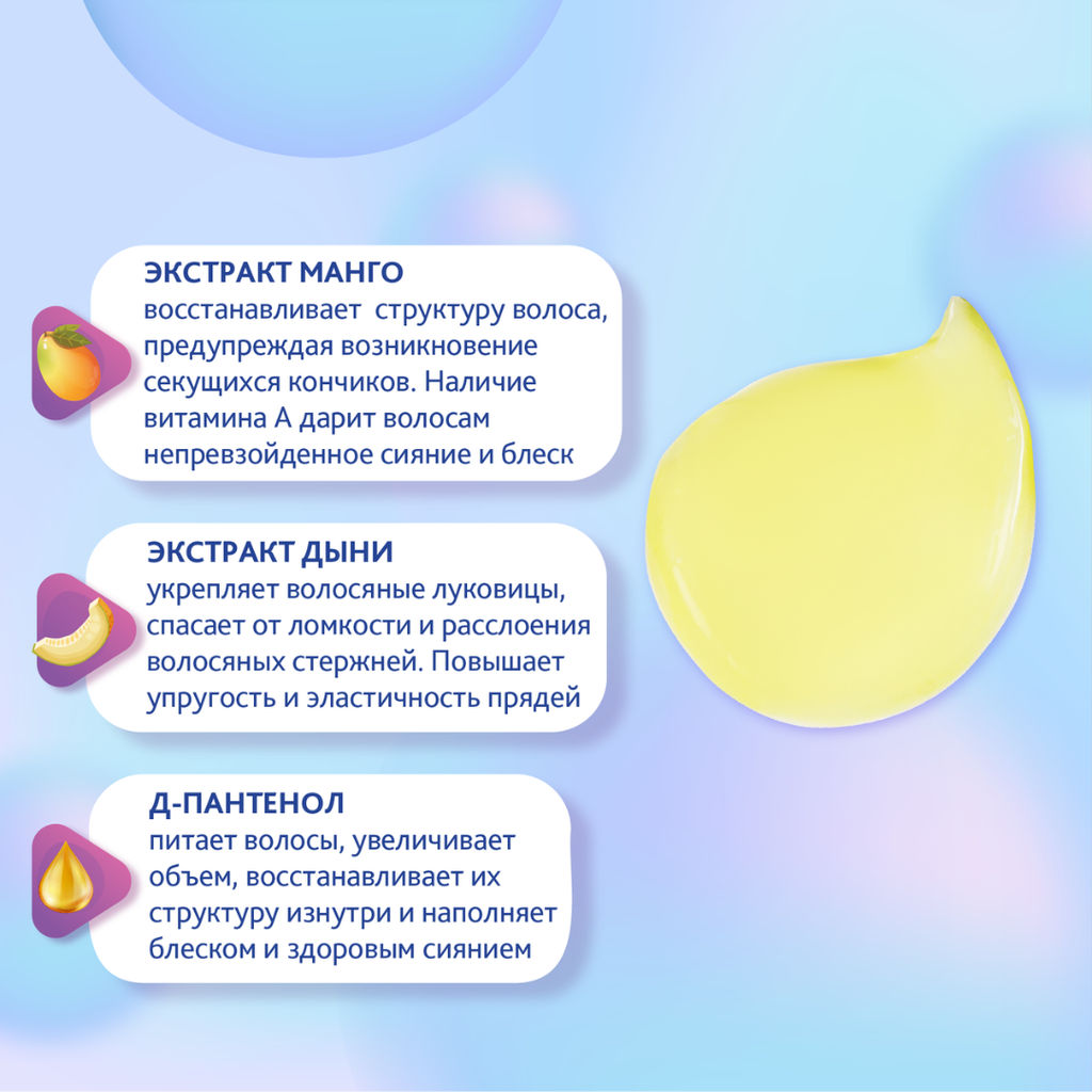 Bio World Fresh Splash Шампунь питательный для сухих и поврежденных волос , 400 мл  фото 2