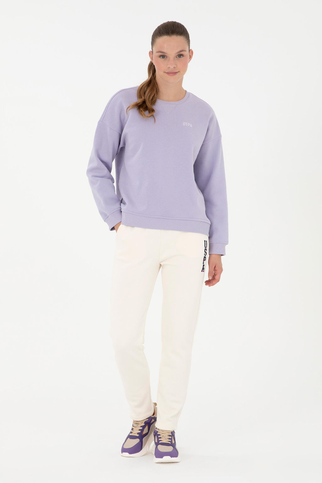 Женские кремовые спортивные штаны - U.s. polo assn фото 3