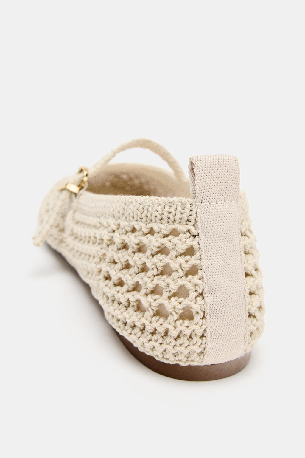 BAILARINA PLANA EFECTO TRENZADO / Crudo - Zara фото 6