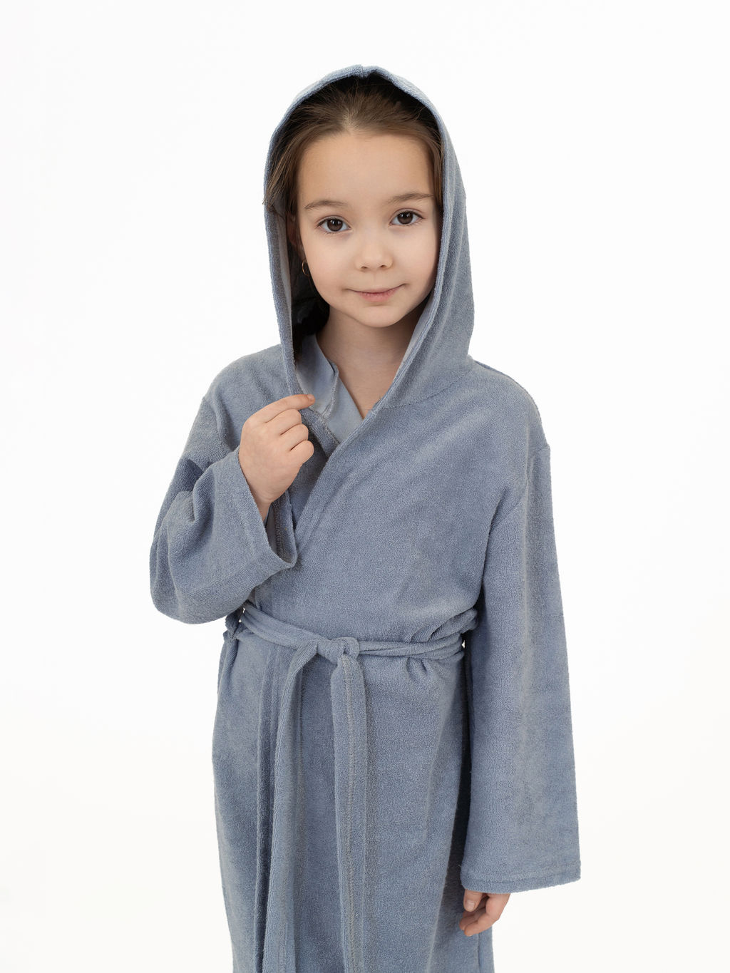 Халат детский серый