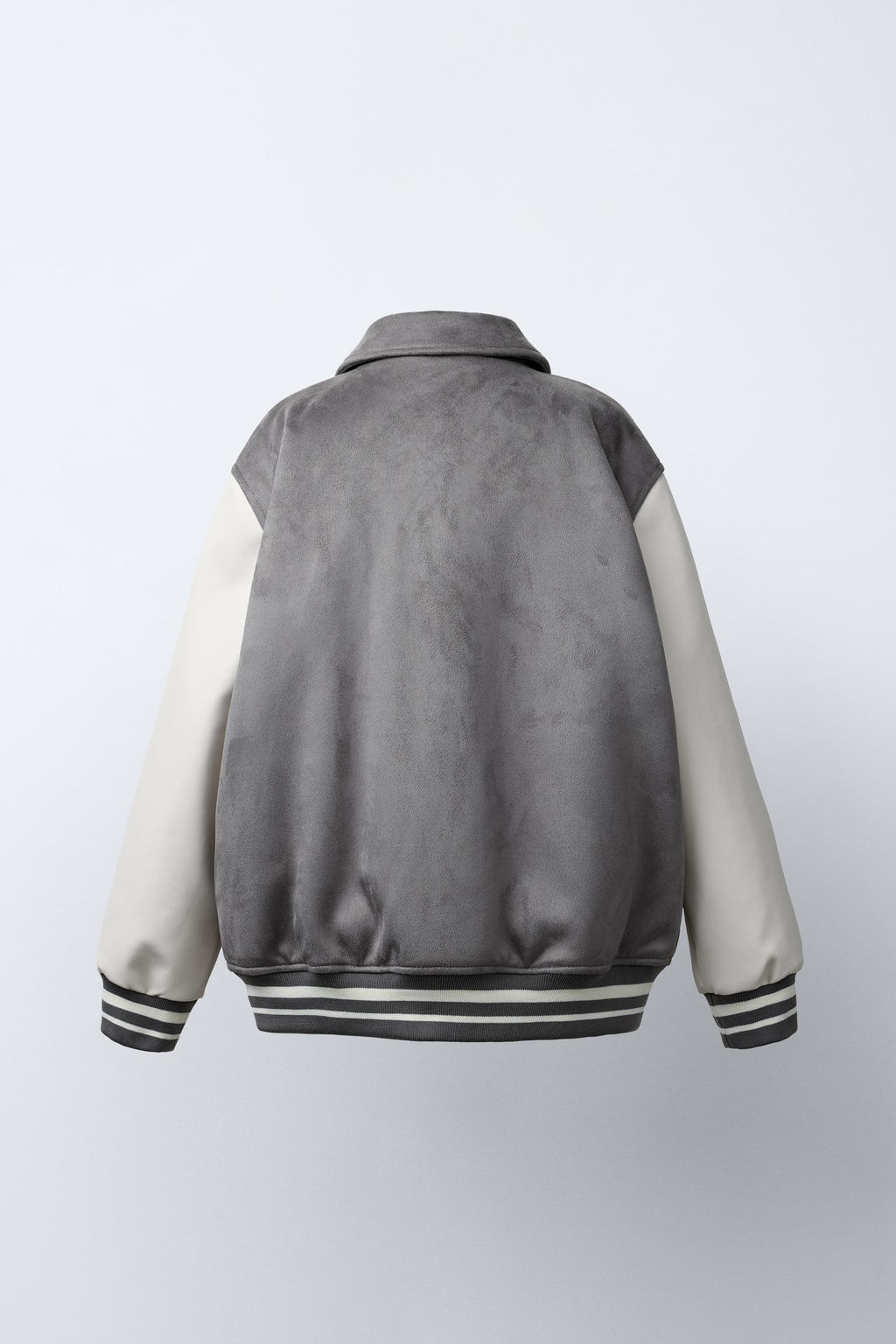 COMBINED SUEDE EFFECT BOMBER JACKET - Zara фото 4