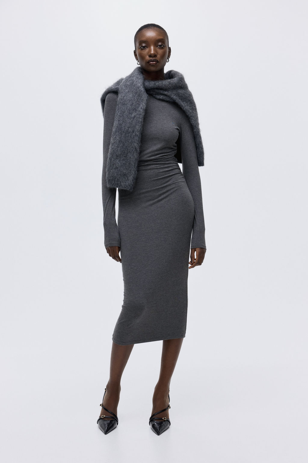 Vestido ajustado con dise?o drapeado - H&m фото 2