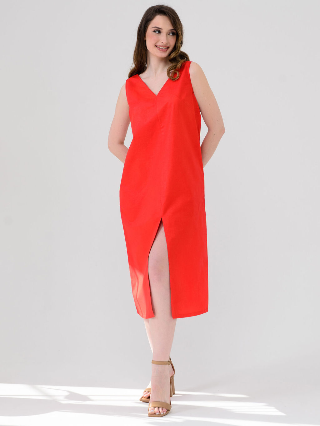 Сарафан платье Хлопок 70% Лён 30% - Оптима фото 2