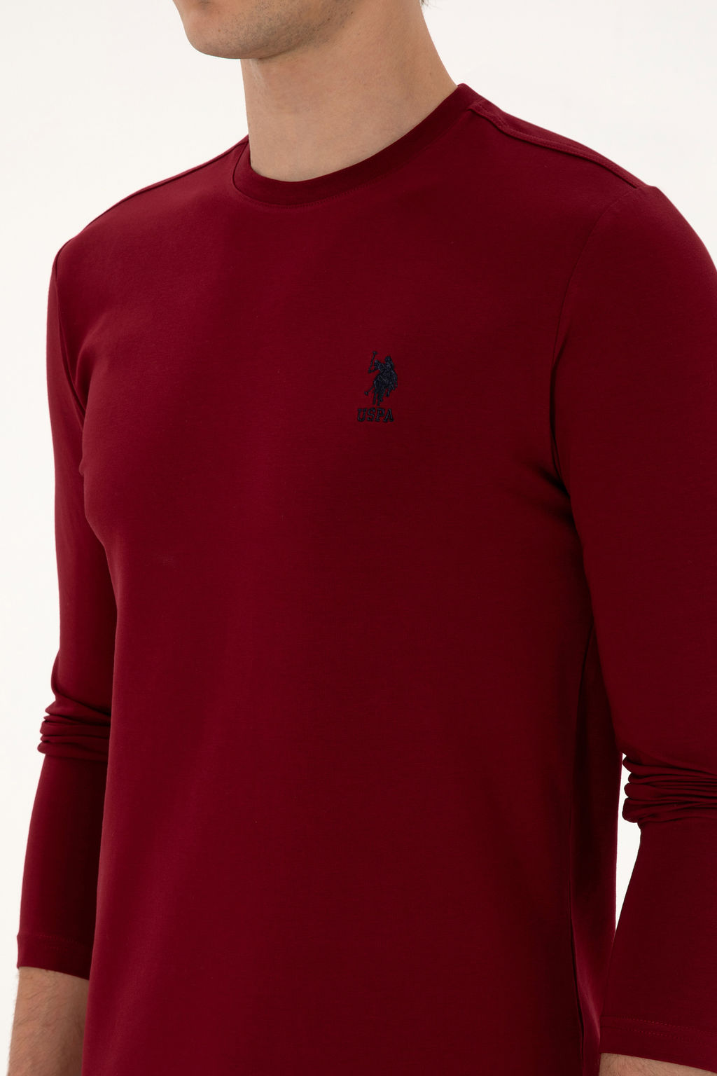 Erkek Bordo Basic Sweatshirt Sepette S_rpriz _ndirim - U.s. polo assn фото 14