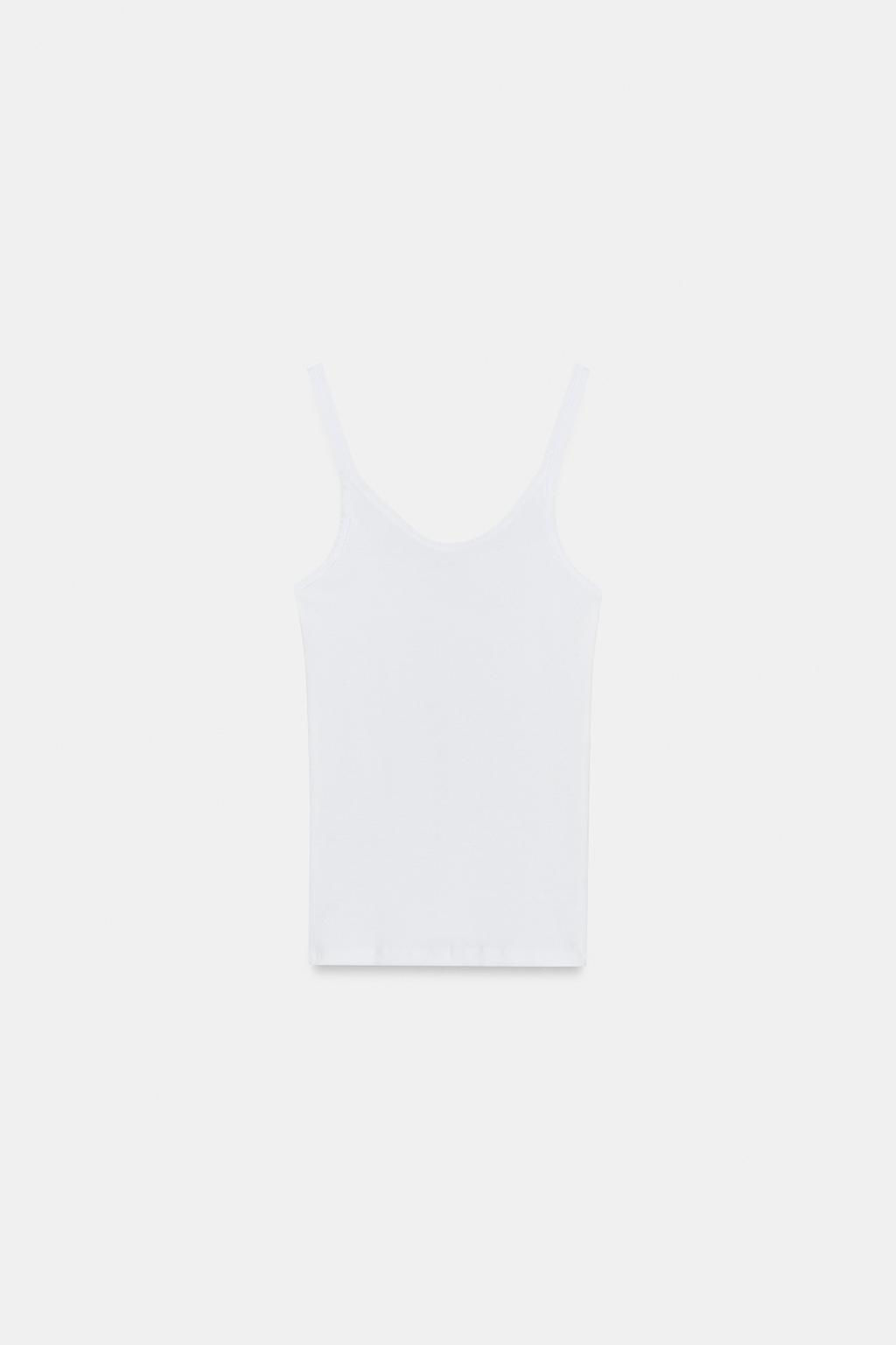 SOFT INTERLOCK TOP WITH DRAPED SIDE DETAIL - Zara фото 26