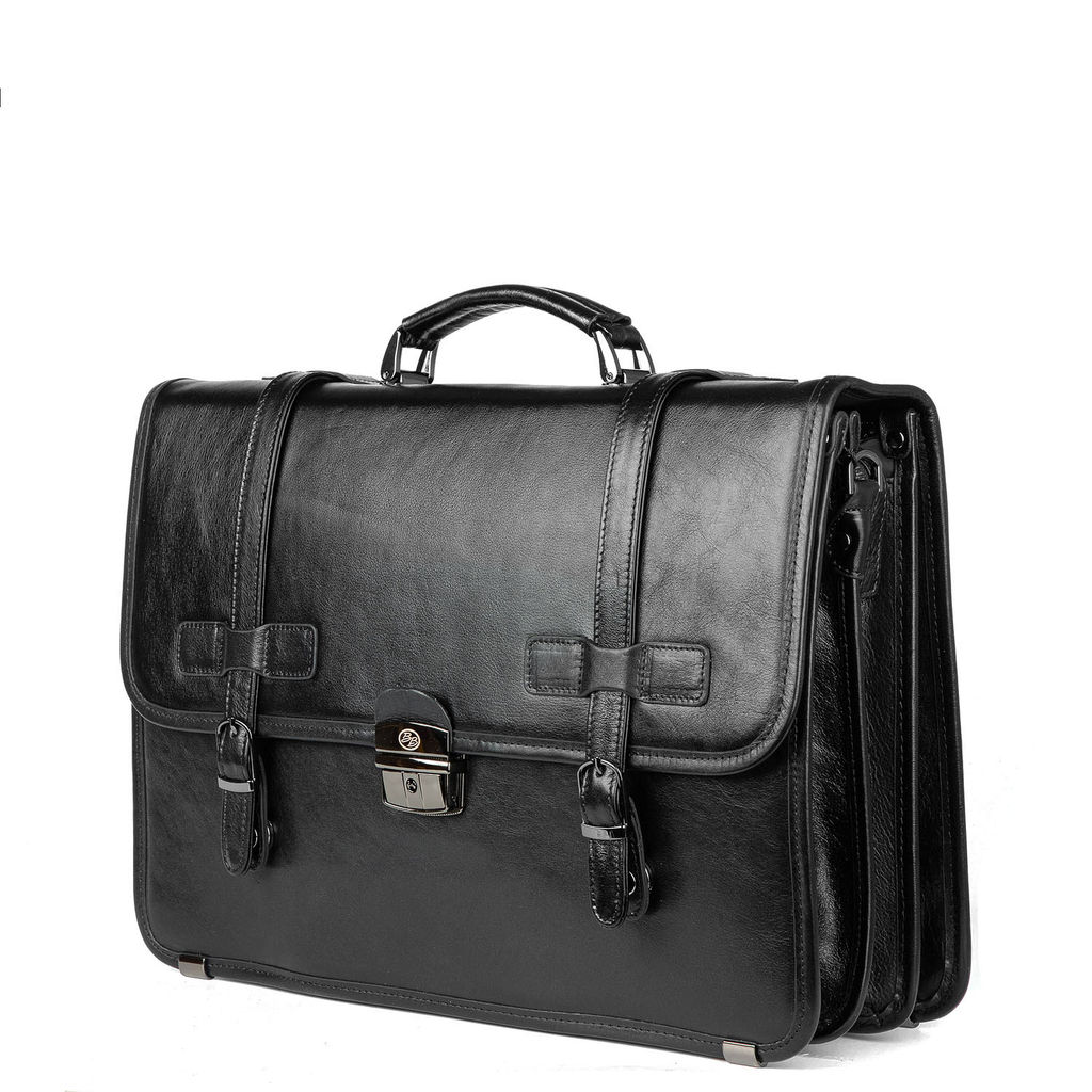 Мужской кожаный портфель - Barcelo biagi фото 2