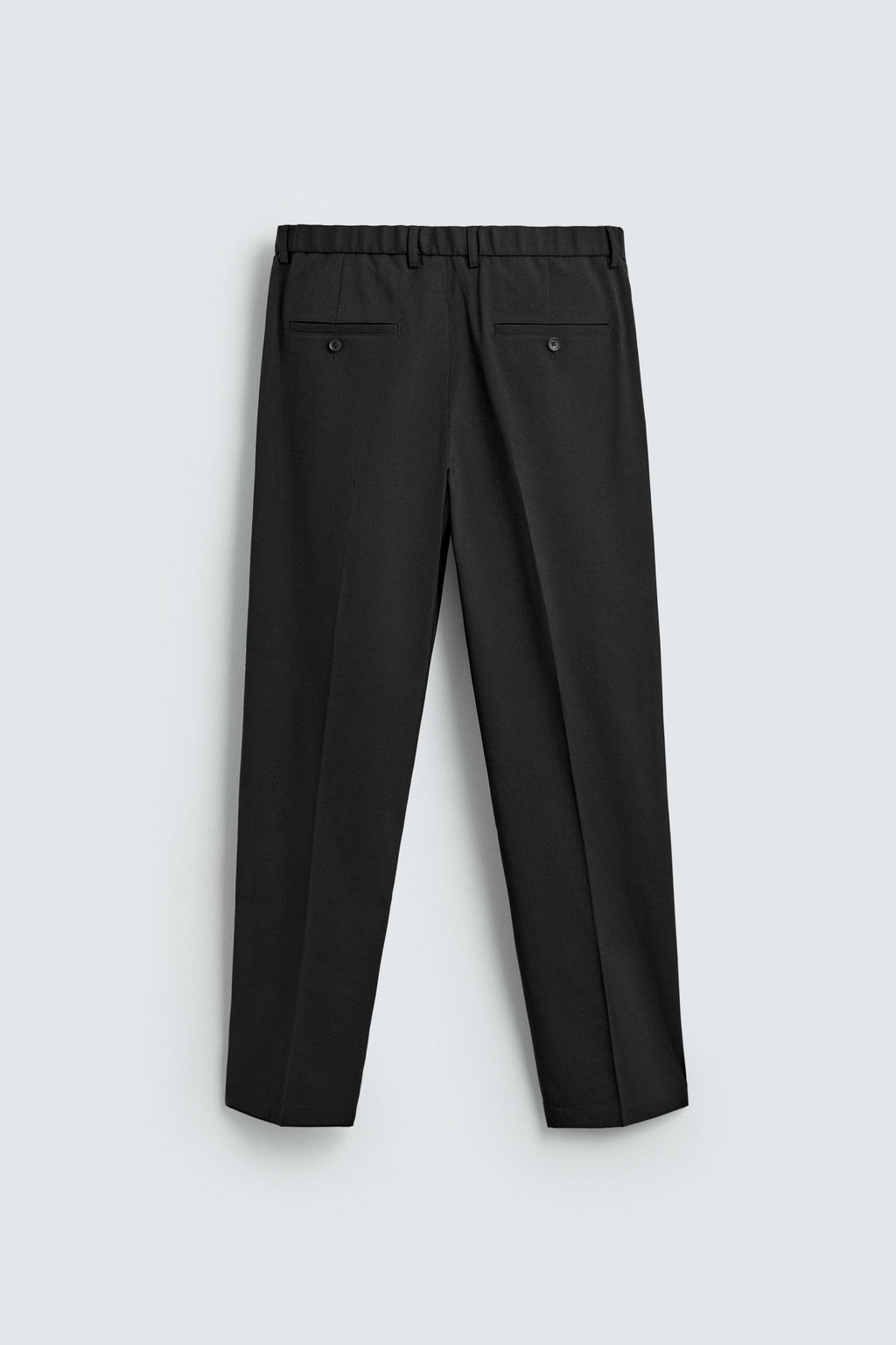 PANTAL?N CON LANA REGULAR FIT NON IRON / Negro - Zara фото 7
