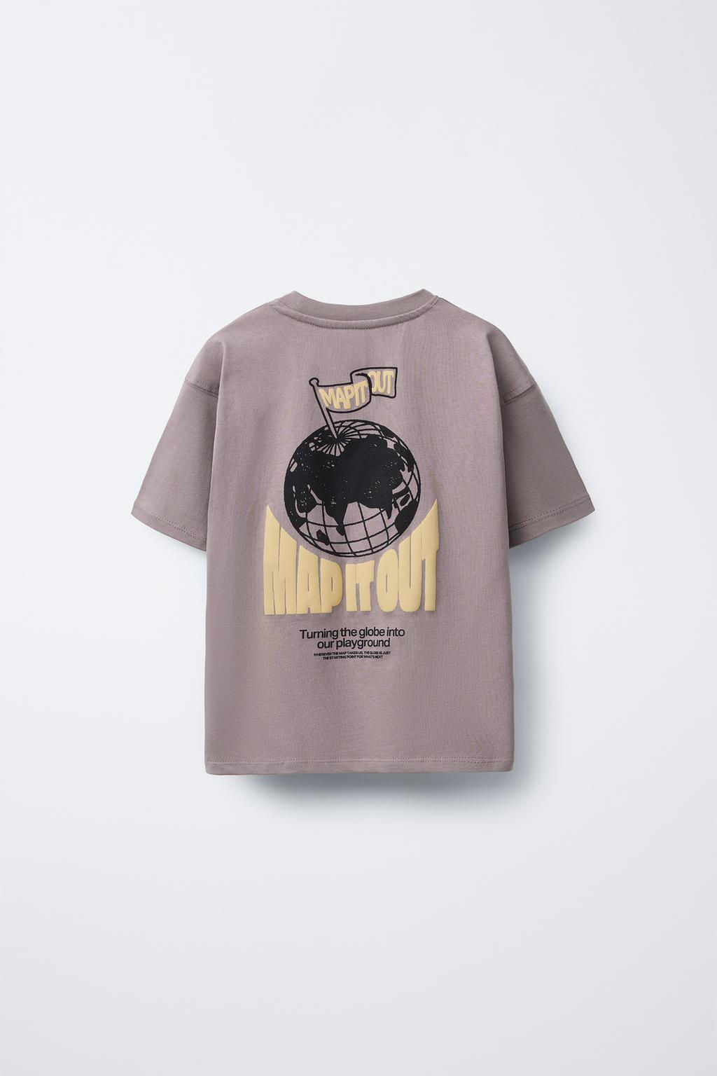 RAISED PRINT T-SHIRT - Zara фото 2
