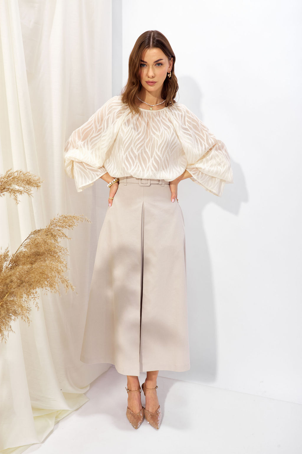 Блуза 4324 (молоко) - Lyushe фото 4