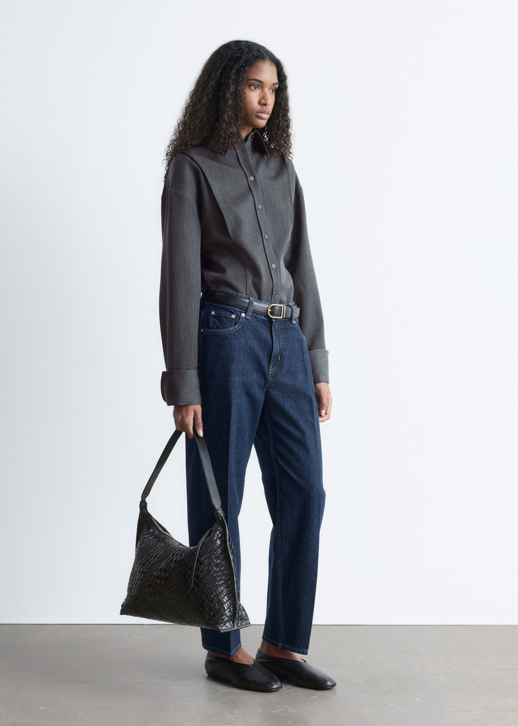 Vaqueros con corte ajustado al tobillo - H&m фото 8