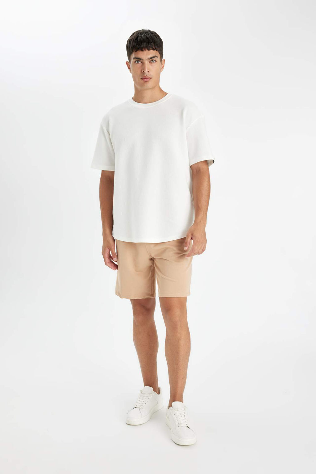 Regular Fit Basic Duz Bermuda Sort - Defacto фото 4