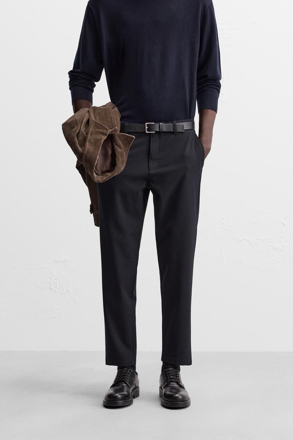 TEXTURED COMFORT TROUSERS - Zara фото 37