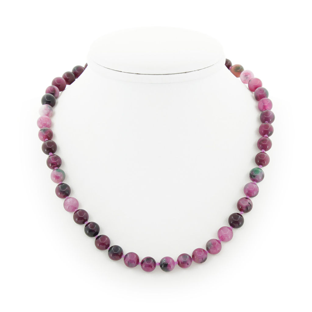 Турмалин (имитация), круглые 8мм, бусы длиной 50см