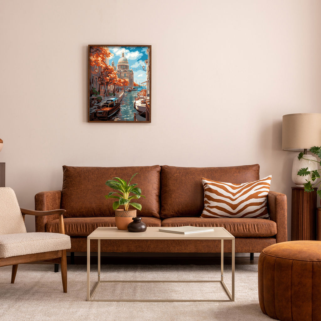 ФРЕЯ PNB/PL-298 Набор для раскрашивания по номерам 50 х 40 см Осень в Венеции  фото 4