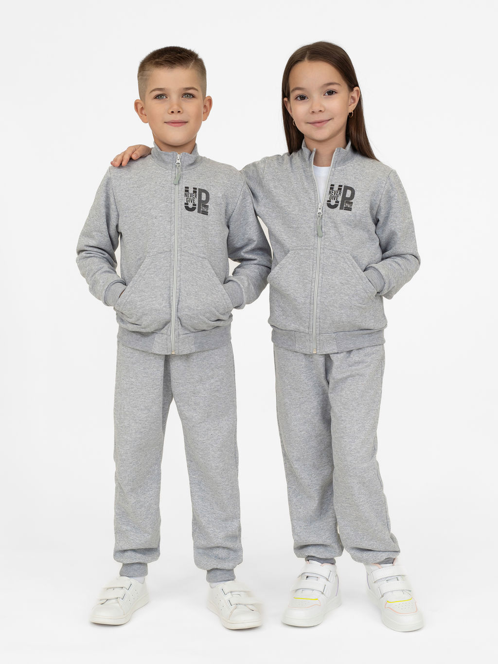 Костюм детский меланж "не сдавайся" (128)