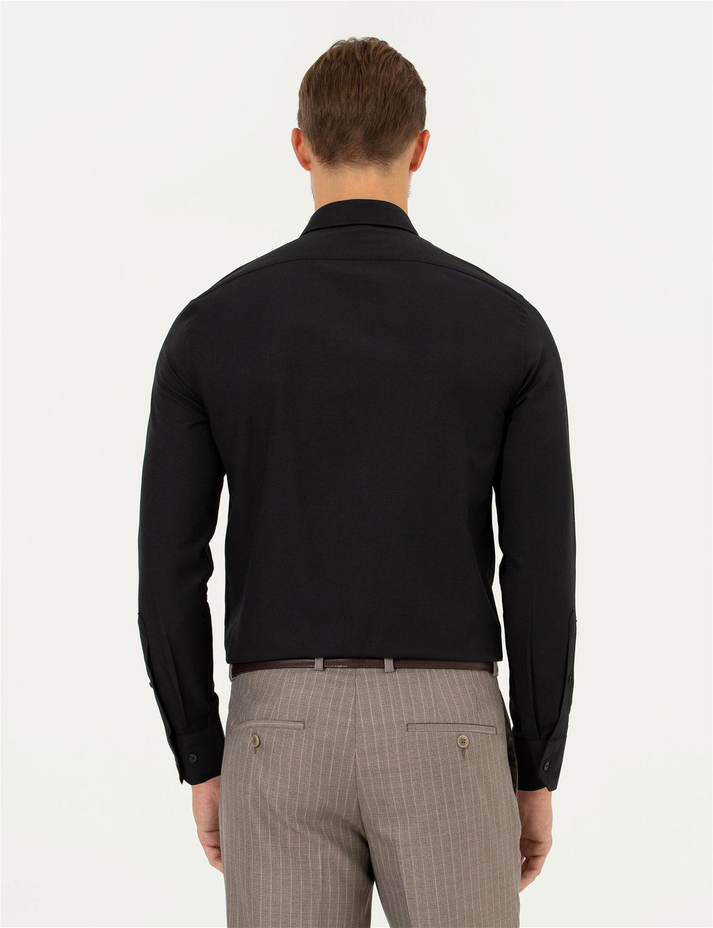 Siyah Slim Fit Oxford G_mlek - Pierre cardin фото 5