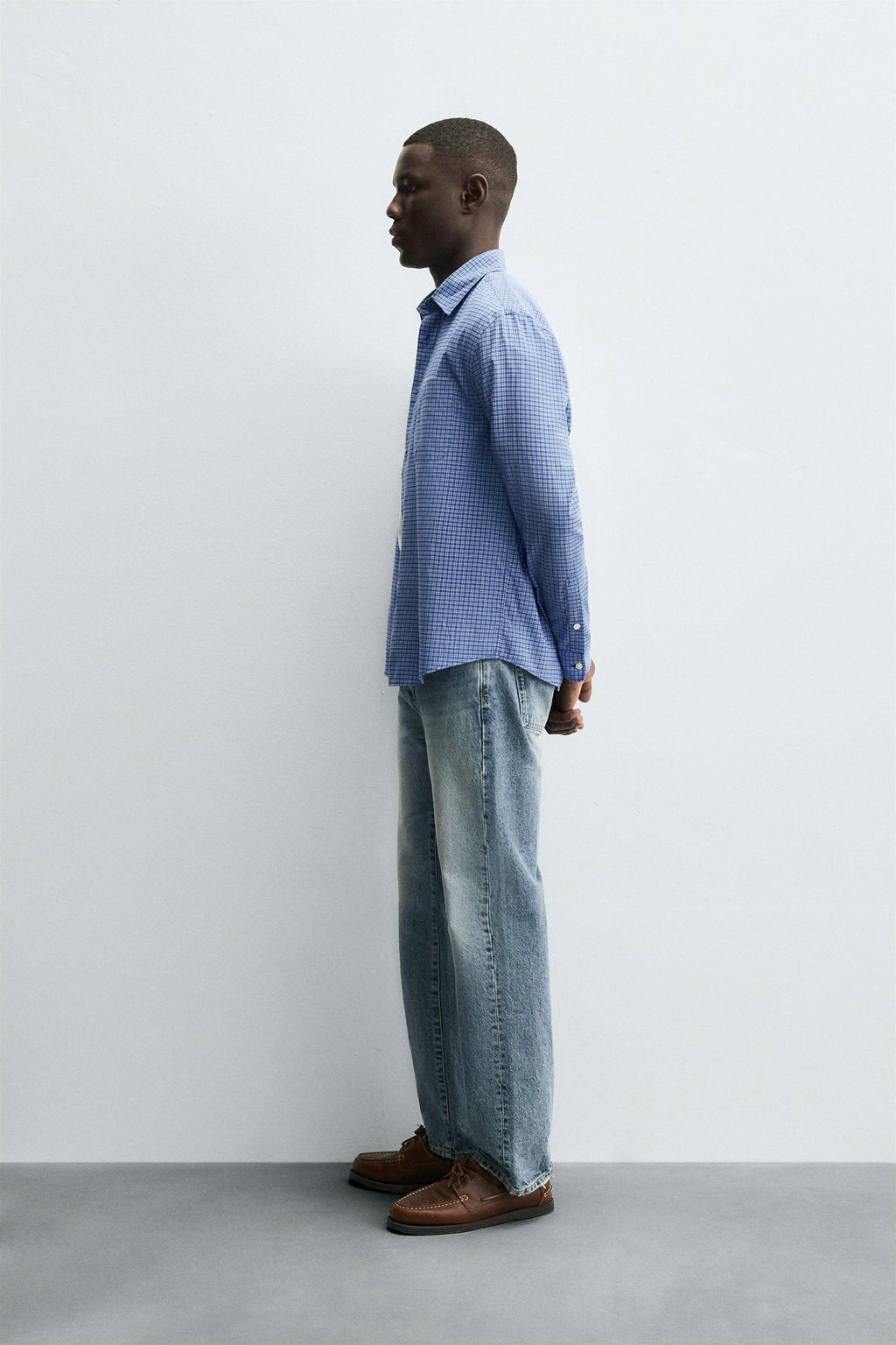 CHECK SHIRT WITH POCKET - Zara фото 4
