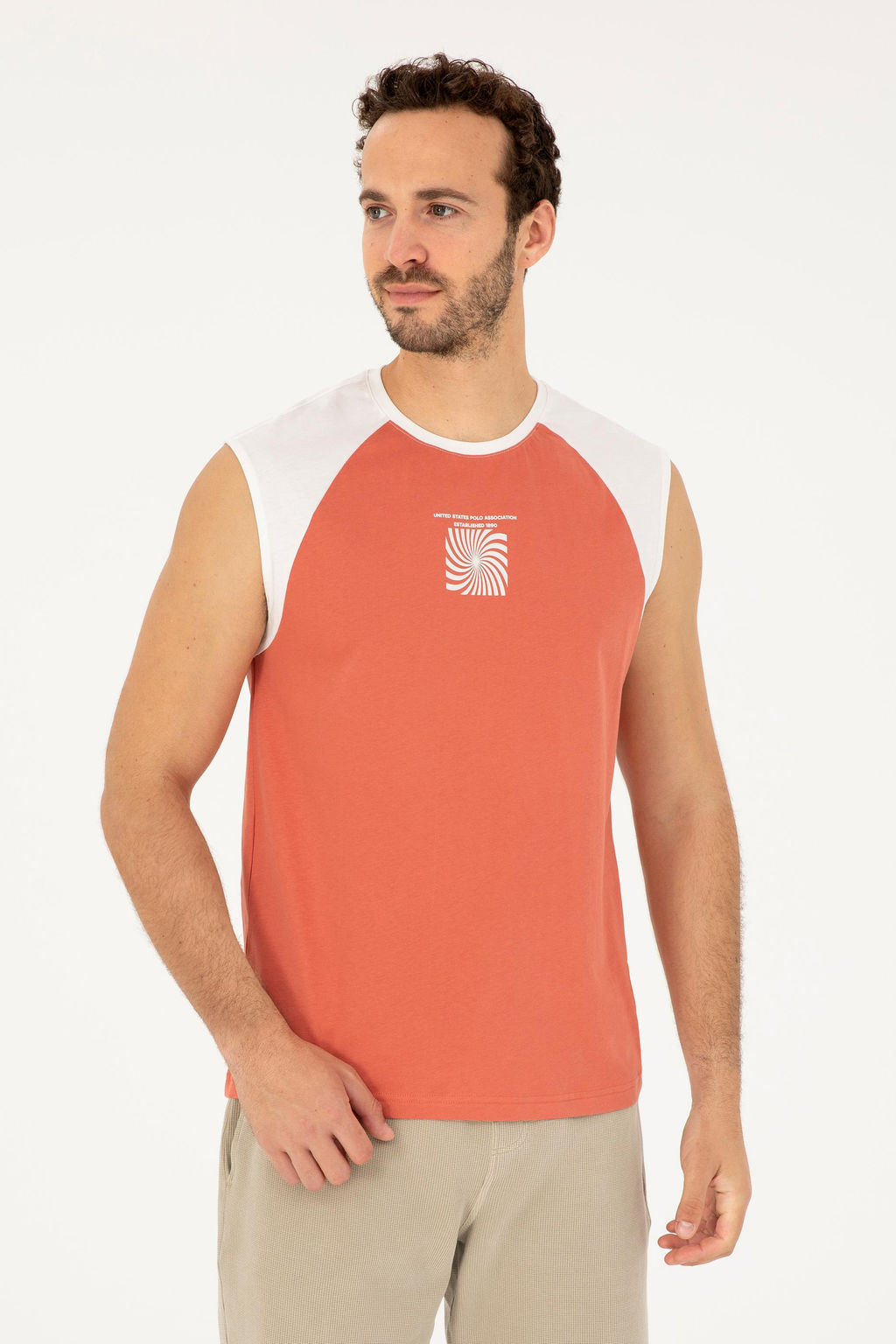 U. S. Polo Assn / Мужская футболка с пудрой - U.s. polo assn фото 8