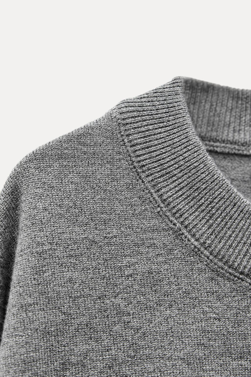 BASIC PLAIN KNIT SWEATSHIRT - Zara фото 29