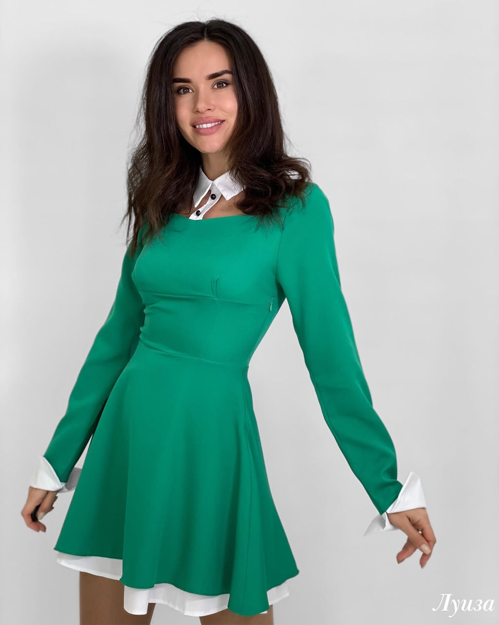 Платье Луиза (зеленый) - Nadi bordo фото 3