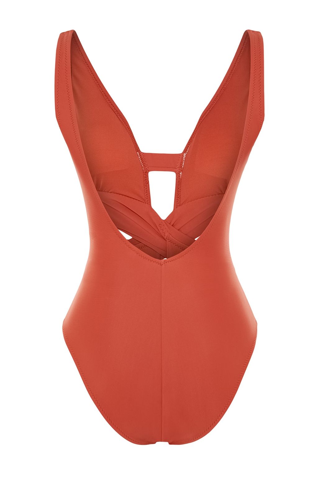 TRENDYOLMILLA Siyah Derin Dekolteli Cut Out/Pencereli Regular Mayo TBESS20MA0292  фото 8