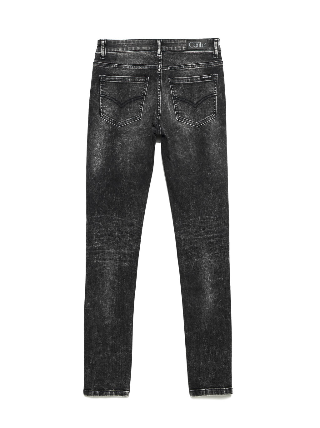 CONTE Моделирующие eco-friendly джинсы skinny со средней посадкой CON-173 washed black - Conte elegant фото 5
