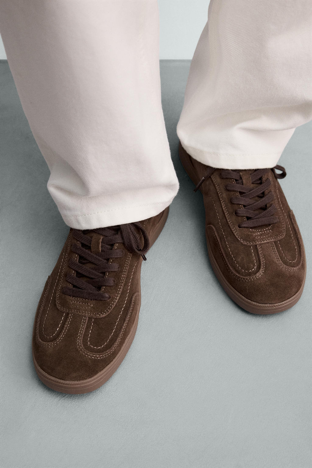 LEATHER TRAINERS - Zara фото 3