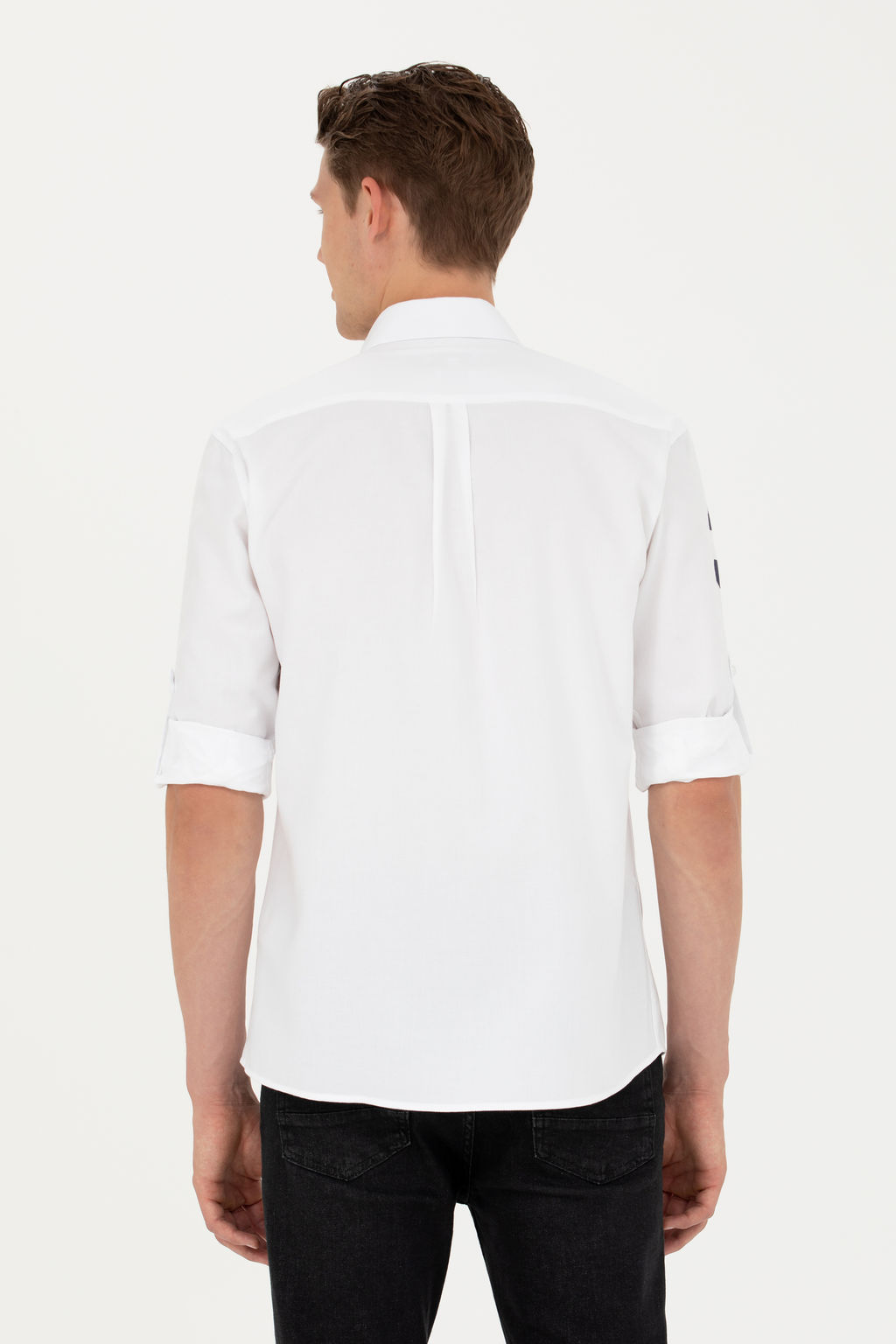 Мужская белая рубашка с длинным рукавом - U.s. polo assn фото 19