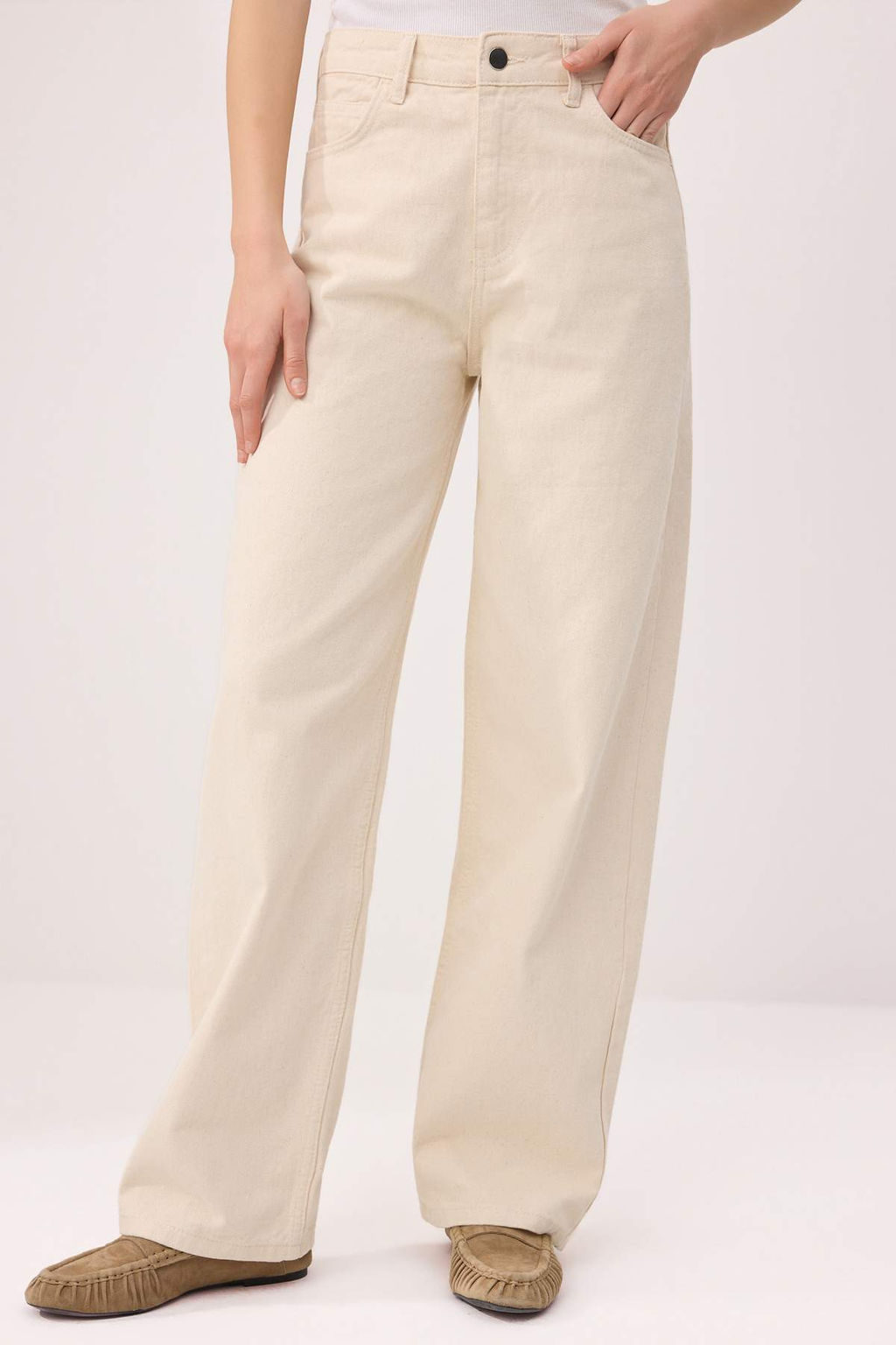TRENDYOLMILLA Mavi Yuksek Bel Barrel Baggy Jeans TWOAW25JE00130  фото 27