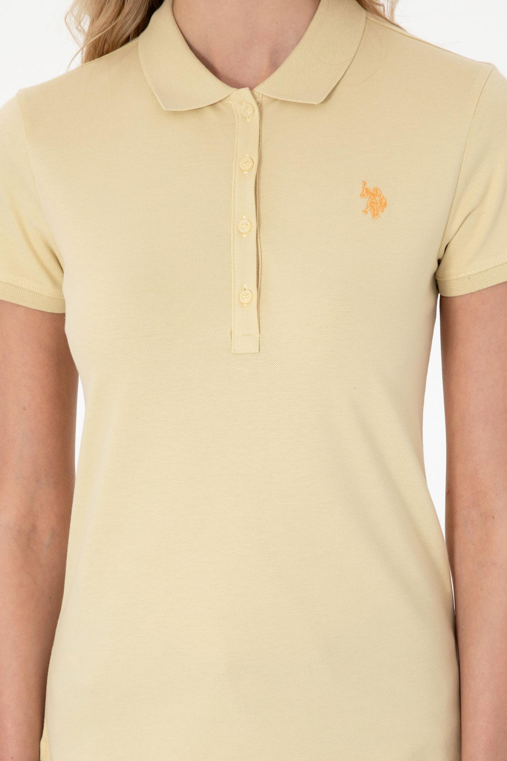 Kad_n A__k Haki Basic Polo Yaka Ti__rt Sepette S_rpriz _ndirim