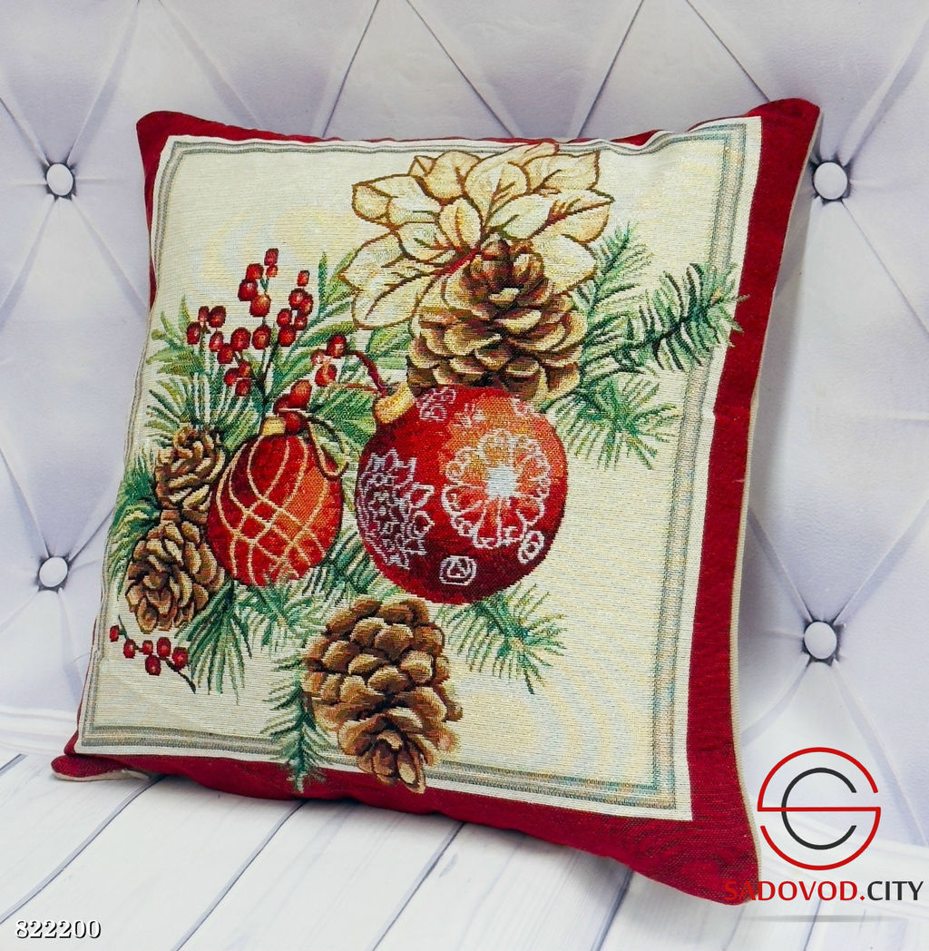 Новогодняя наволочка с рисунком