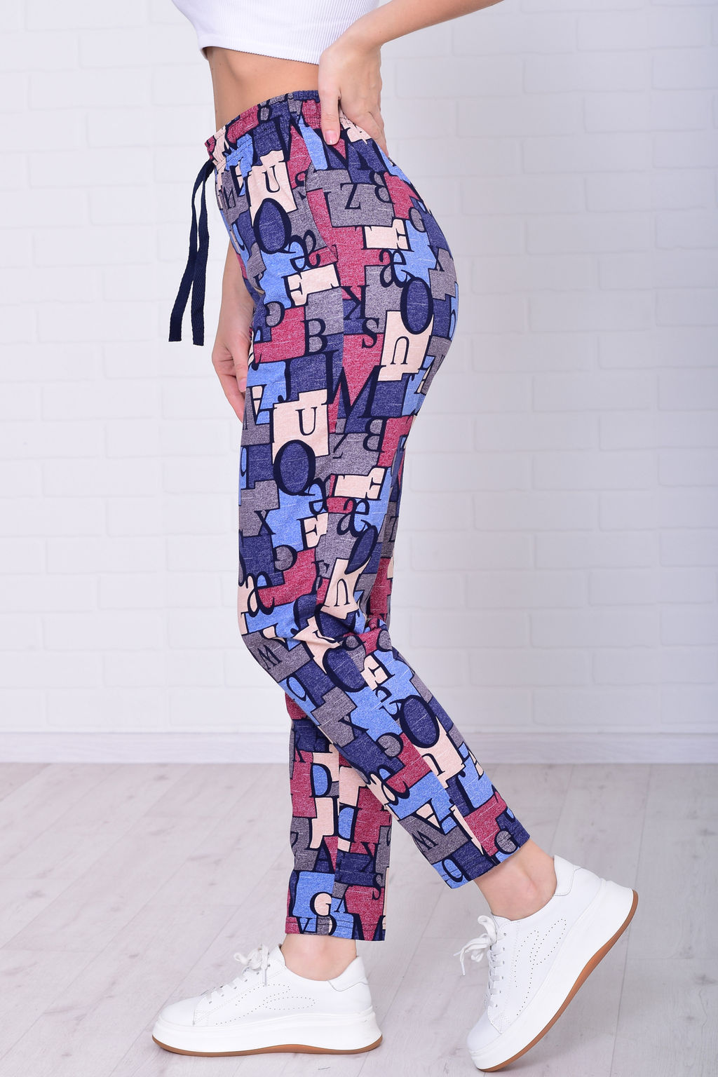 Брюки домашние женские 8-031д1 из хлопка - Новое кимоно фото 7