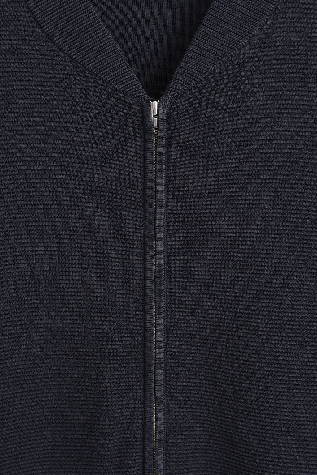 TEXTURED KNITTED BOMBER JACKET