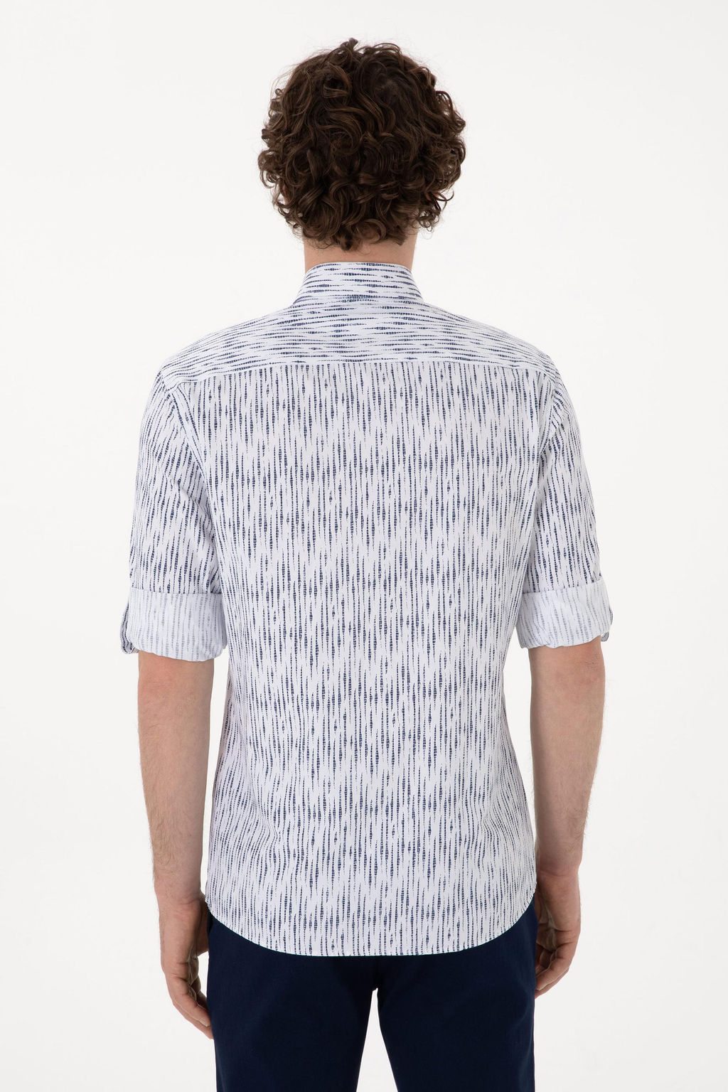 Erkek Beyaz Uzun Kollu G_mlek Sepette S_rpriz _ndirim - U.s. polo assn фото 5