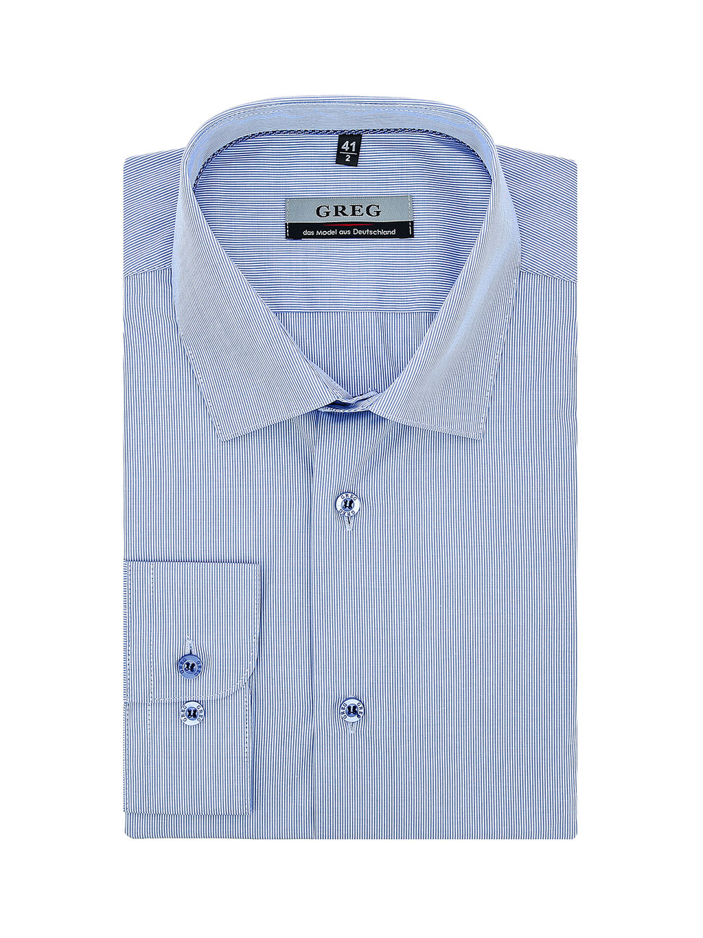 Сорочка мужская длинный рукав GREG 121/239/2515/ZV/1p  фото 3