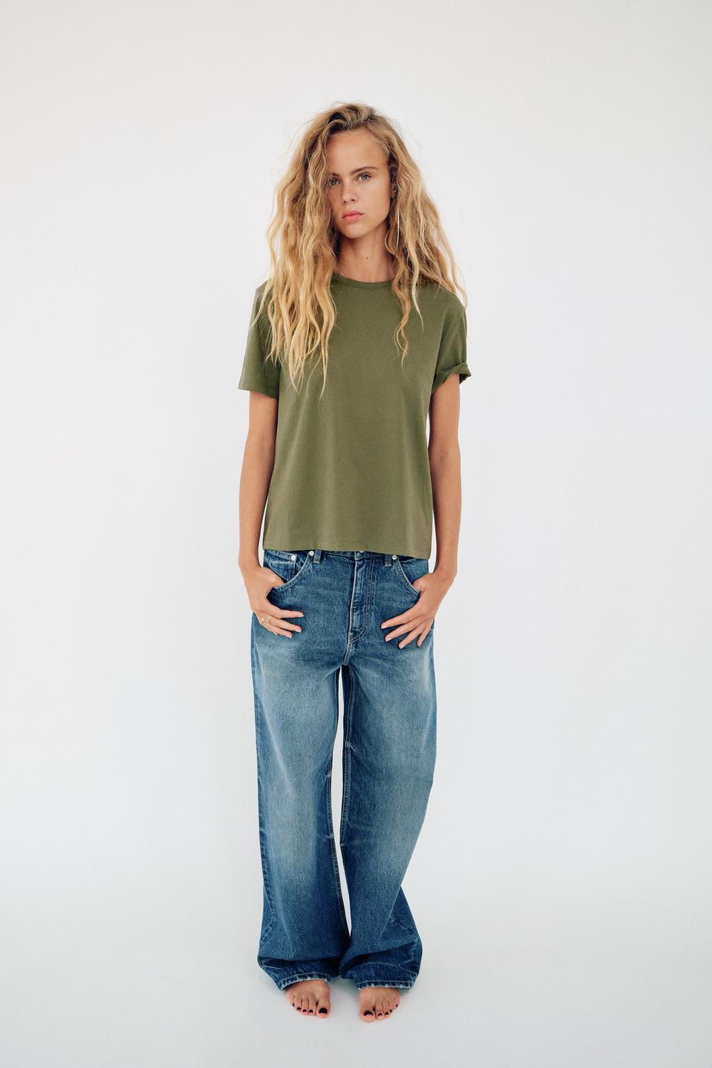 BASIC COTTON T-SHIRT - Zara фото 3