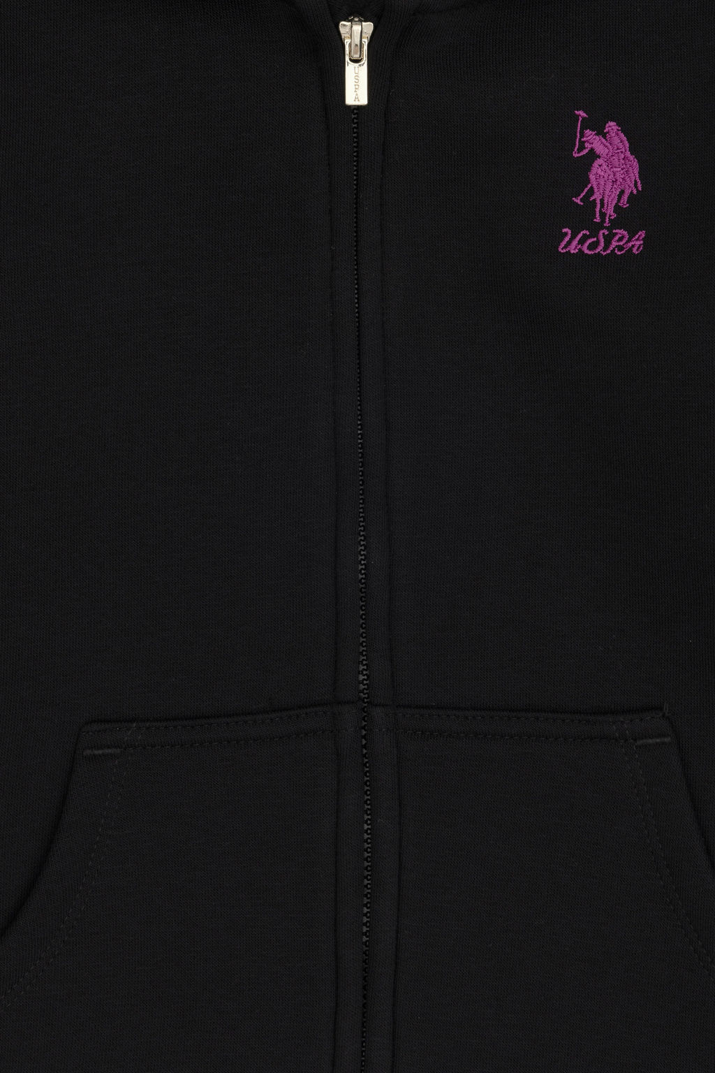 K_z _ocuk Siyah Kap__onlu Fermuarl_ _ardonlu Basic Sweatshirt Sepette S_rpriz _ndirim - U.s. polo assn фото 10