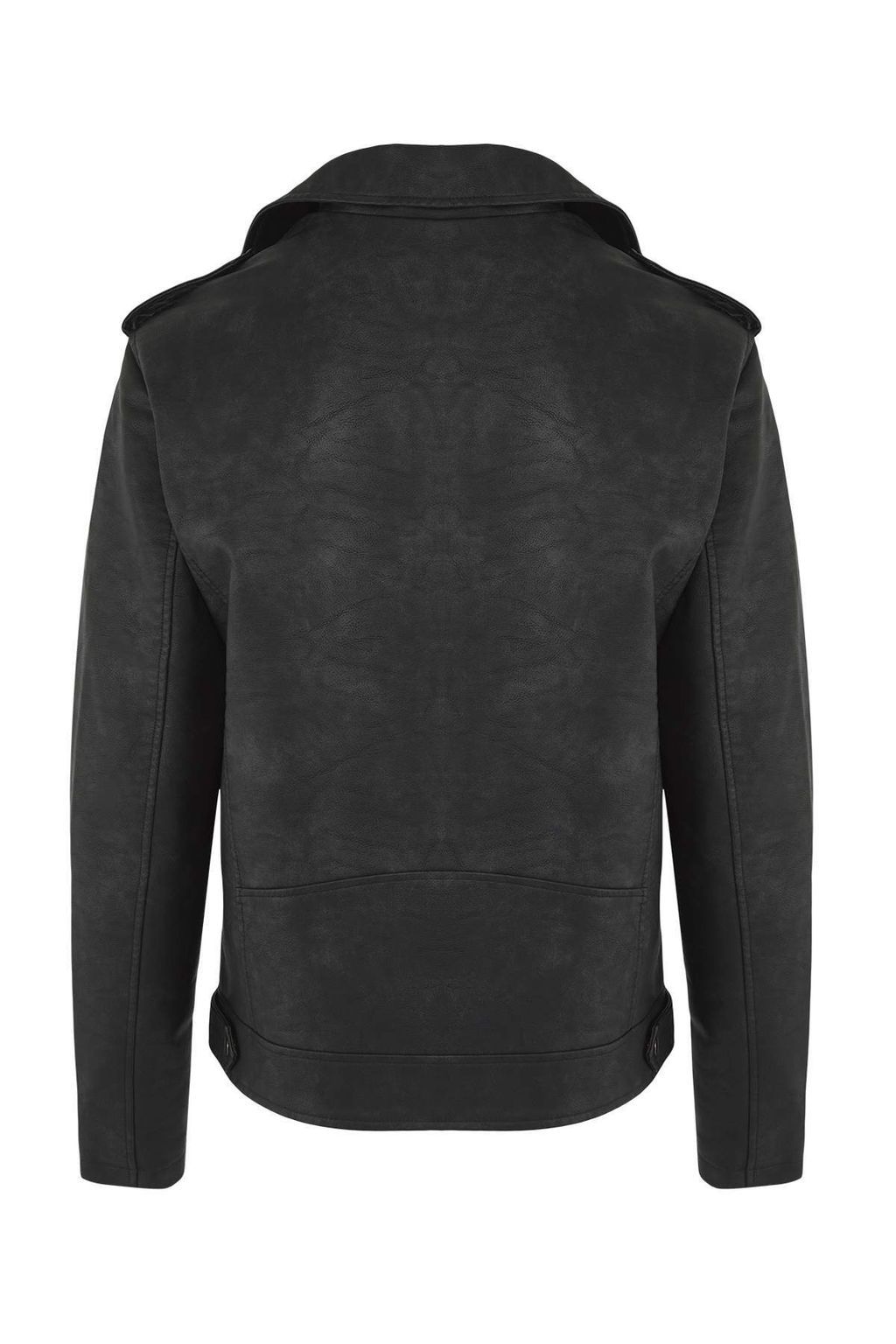 Siyah Regular Fit Suni Deri %100 PU Erkek Mont TMNAW26MO00001 - Trendyolmilla фото 7