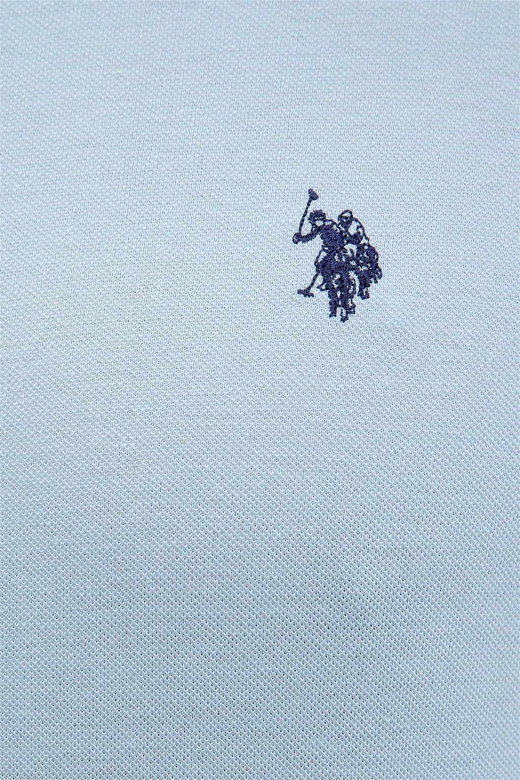 -67% Мужская открытая футболка с воротником поло цвета индиго Basic