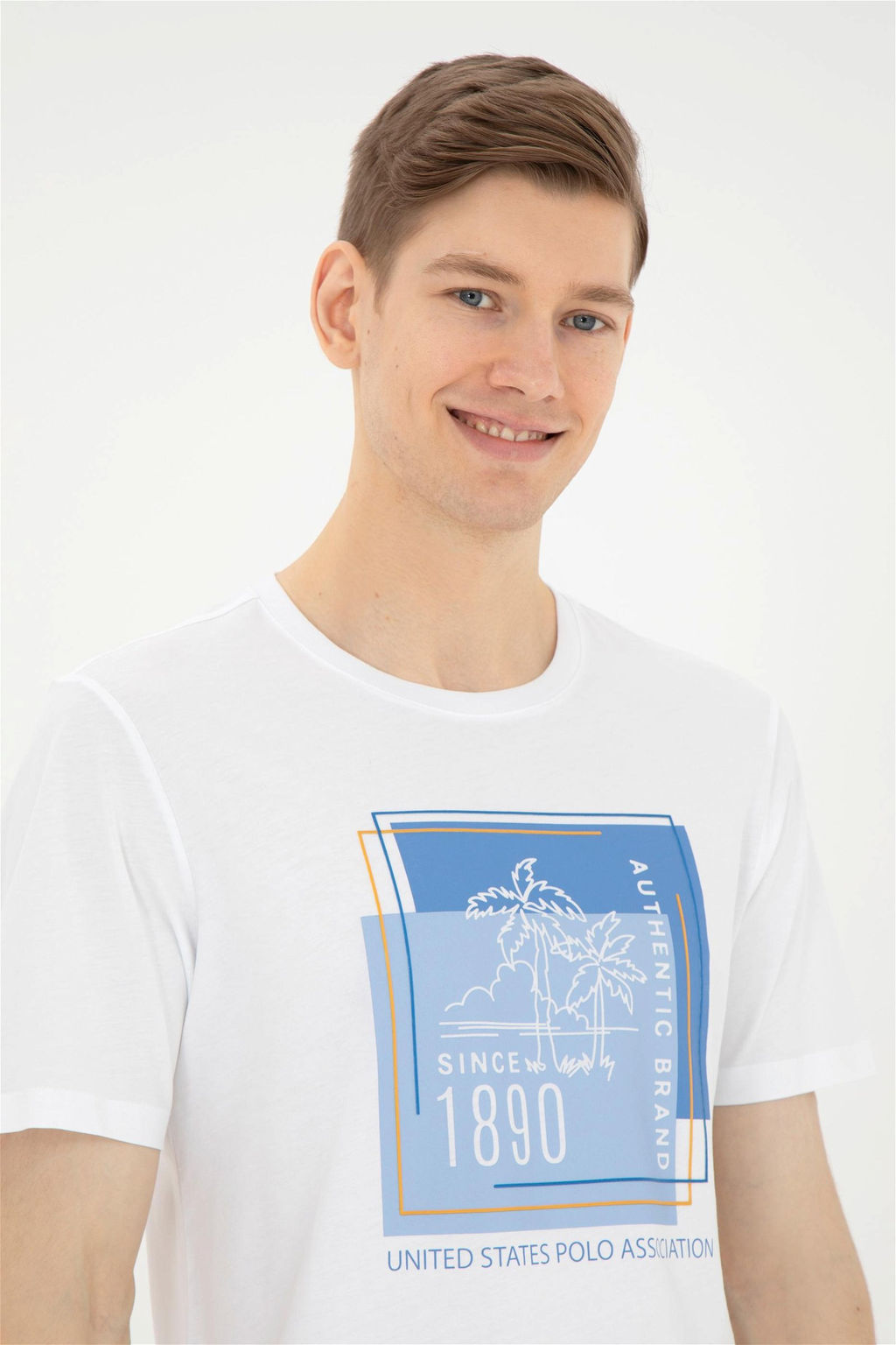 Мужская белая футболка - U.s. polo assn фото 2