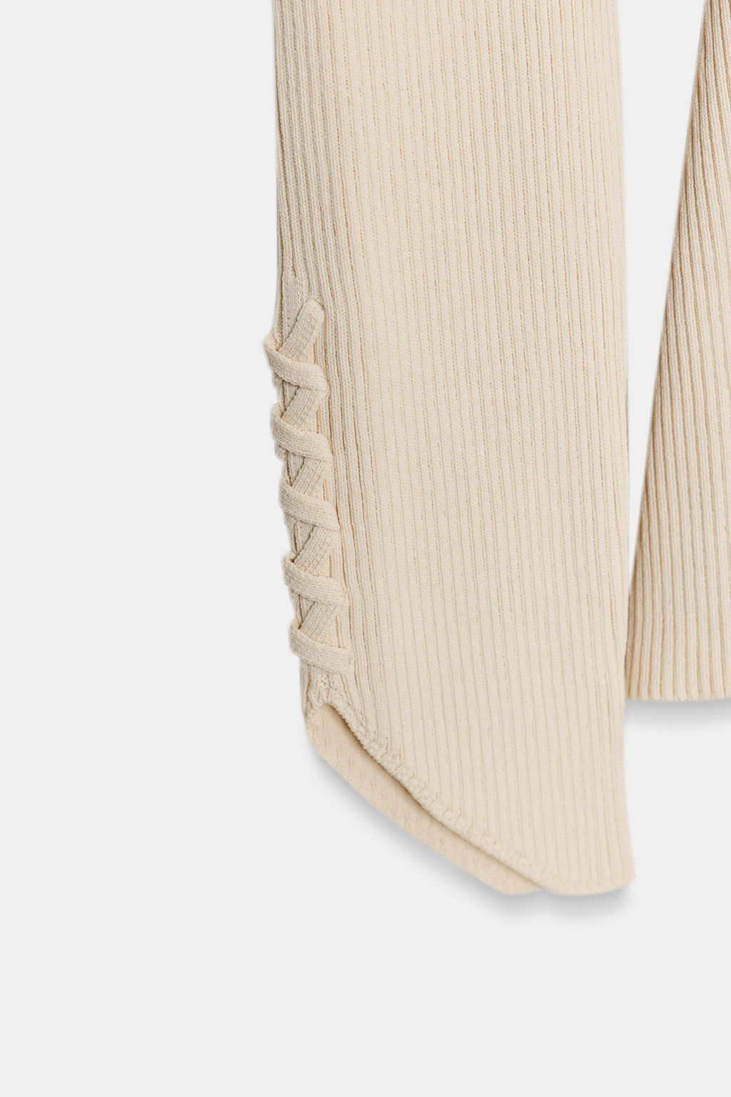 CHAQUETA PUNTO MANGA ABULLONADA / Crudo medio - Zara фото 10